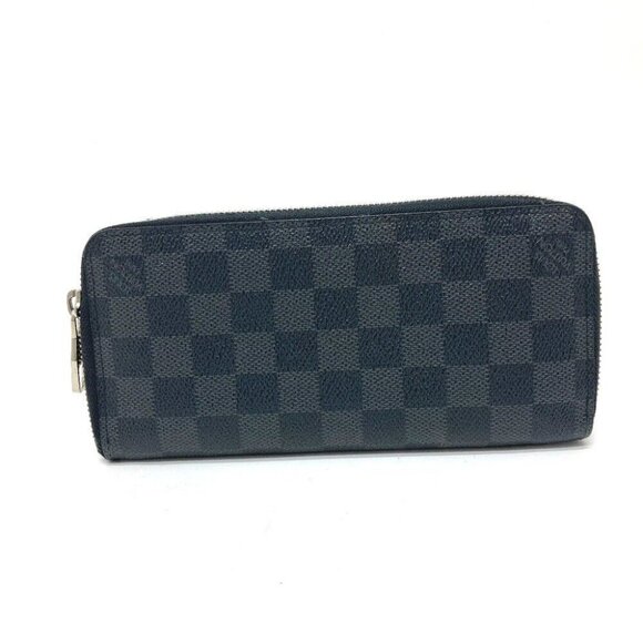 LOUIS VUITTON N63095 Zippy Wallet-Vertical Long Wallet Black/SilverHardware - Picture 1 of 16
